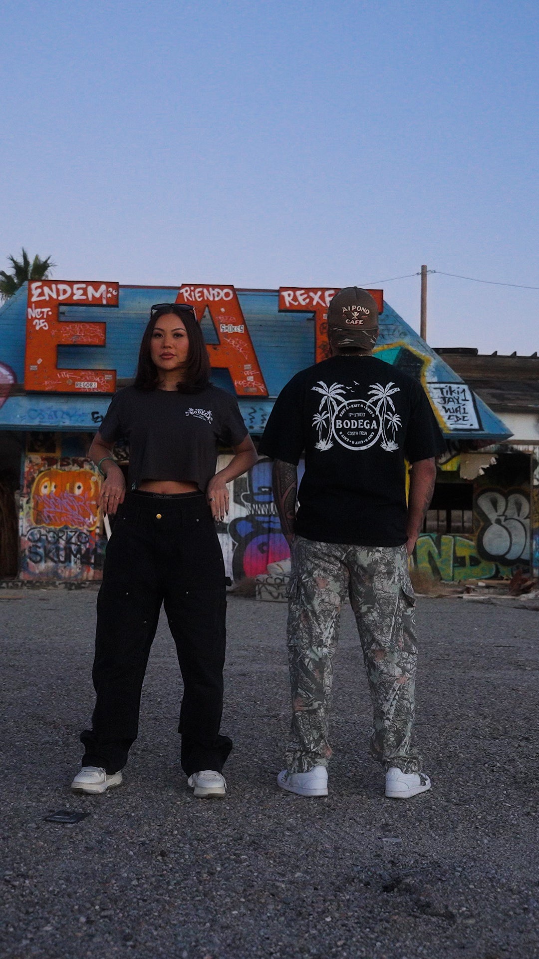 Bodega Palm Tree Crop Top